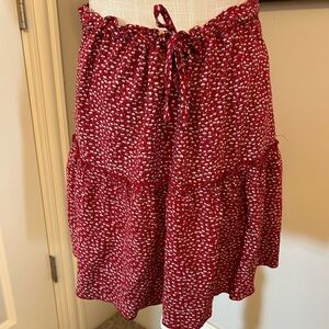 Brandy Melville Floral Mini Skirt